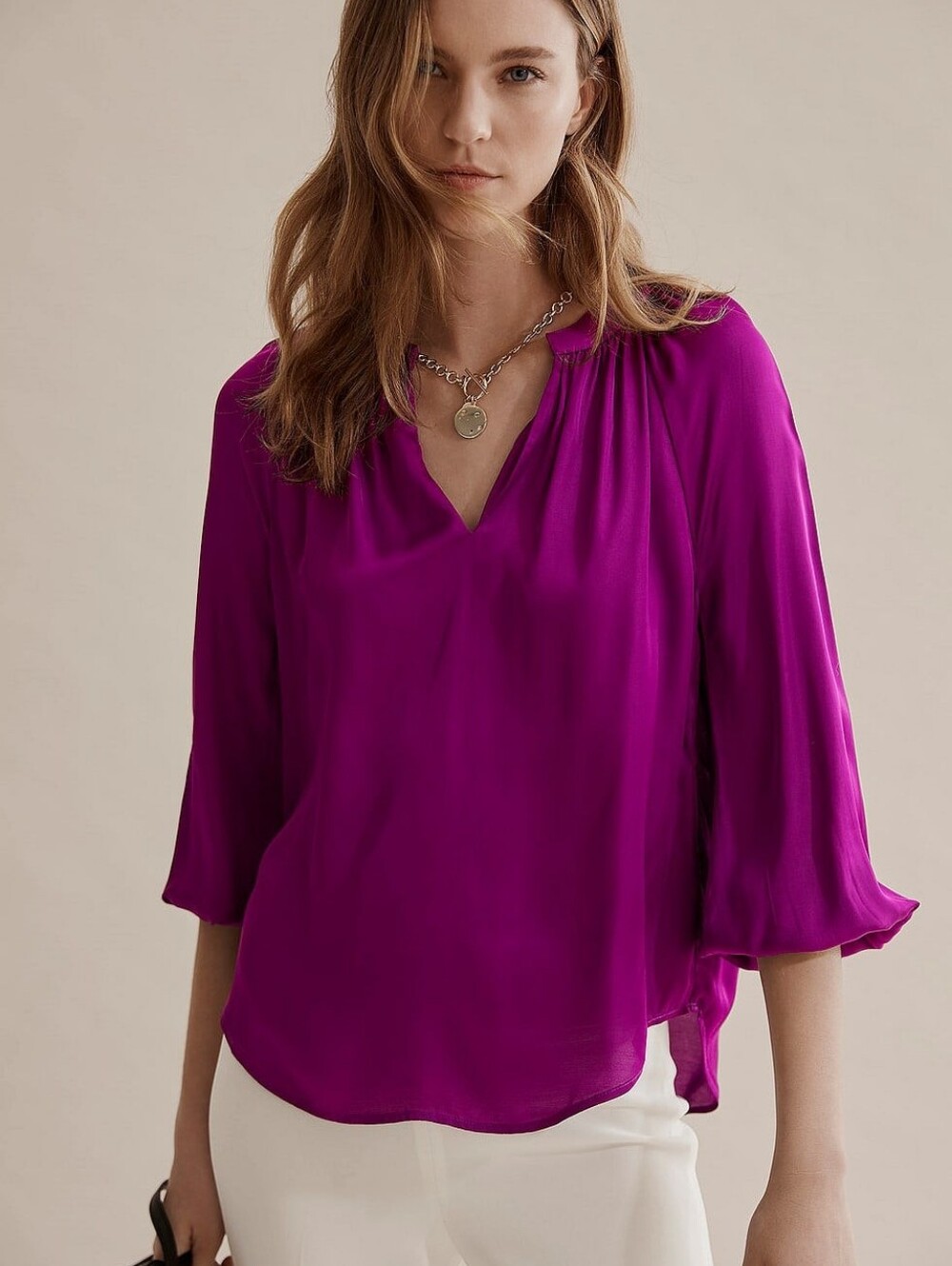 Country Road Flutter Sleeve Layered Blouse